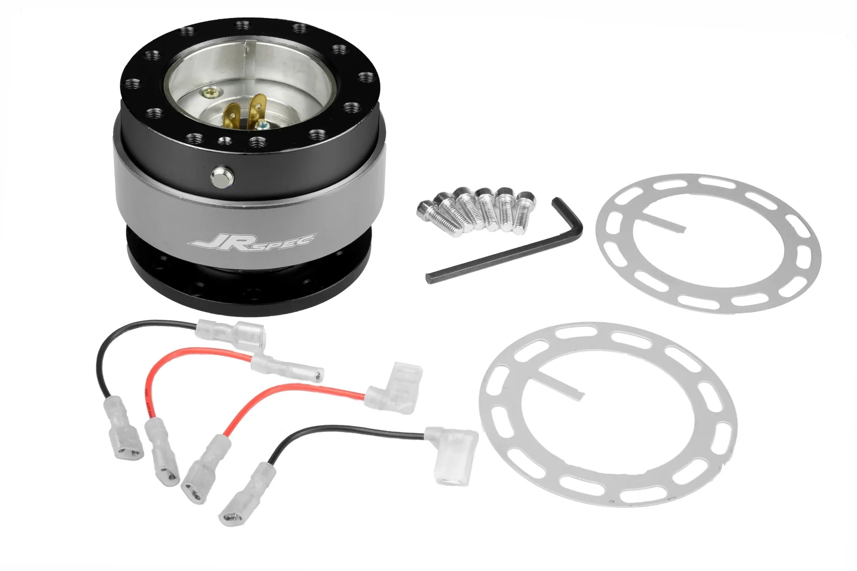 Rozpinka kierownicy JR Spec Quick Release 12-otworów Srebrna