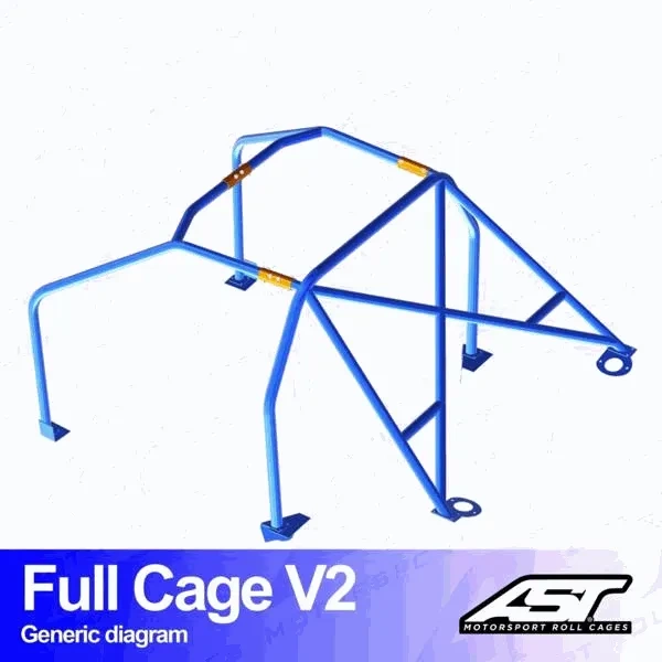 Klatka bezpieczeństwa PEUGEOT 407 Coupe (6C/J ) 2-drzwiowa Coupe pełna klatka V2