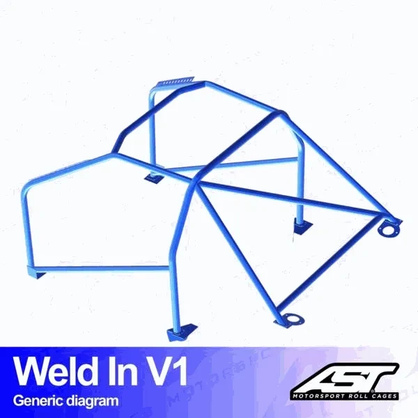 Klatka bezpieczeństwa PEUGEOT 407 Coupe (6C/J ) 2-drzwiowa Coupe spawana w V1