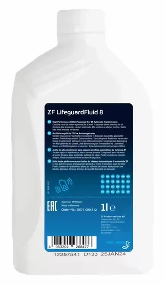 Olej do automatycznej skrzyni biegów 1L ZF LifeguardFluid 8