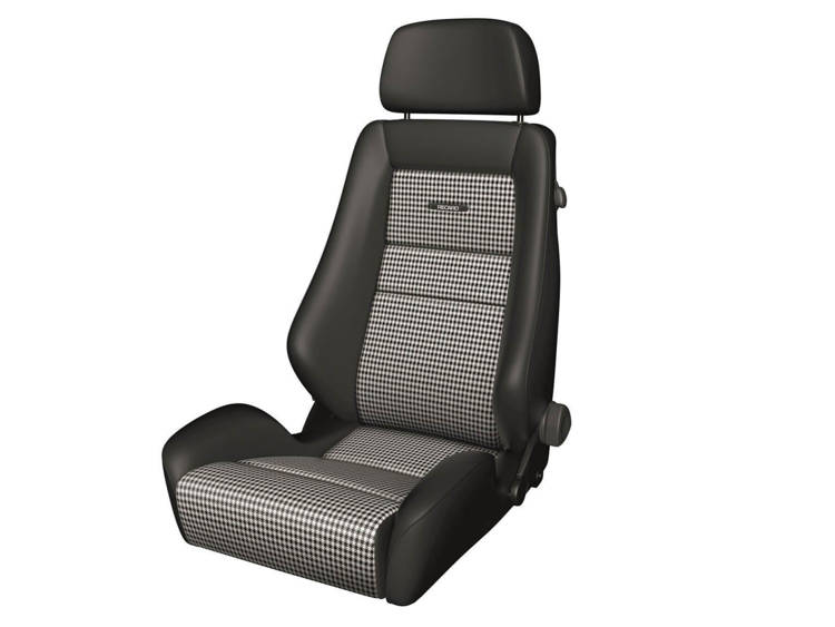 Fotel Sportowy RECARO Classic Line LX Leather Black / Pepita