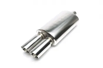 Końcowy tłumik sportowy uniwersalny 63mm TA Technix 2x76mm stal nierdzewna