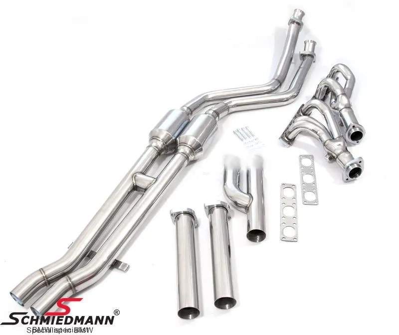 SCHMIEDMANN BMW E36 M50/M52 Kolektory wydechowe BARANY + Sportowy układ wydechowy KATALIZATORY