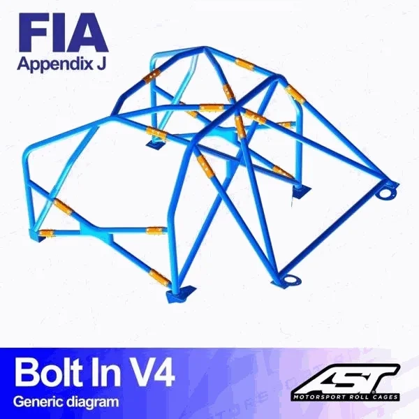 Klatka bezpieczeństwa CITROËN C2 (Ph 1/2 ) 3-drzwiowa Hatchback skręcana w V4