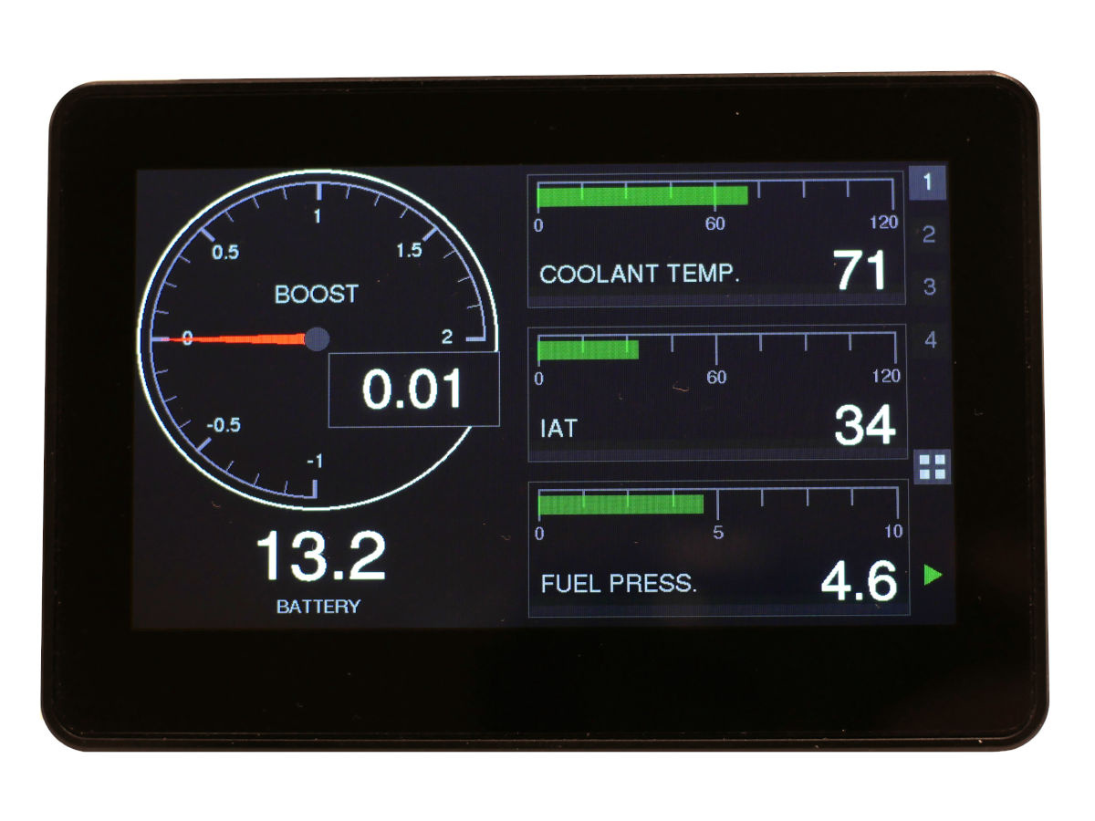 MultiDisplay2 - wyświetlacz dotykowy 4.3'' - parametry silnika, presety ECU