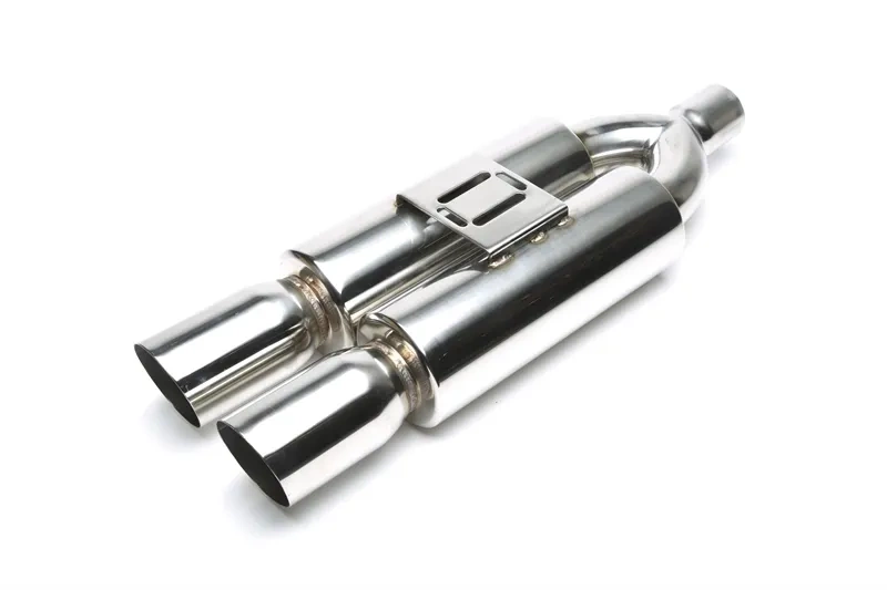 Sportowy tłumik uniwersalny TA Technix 63,5mm stal nierdzewna 2x92x87