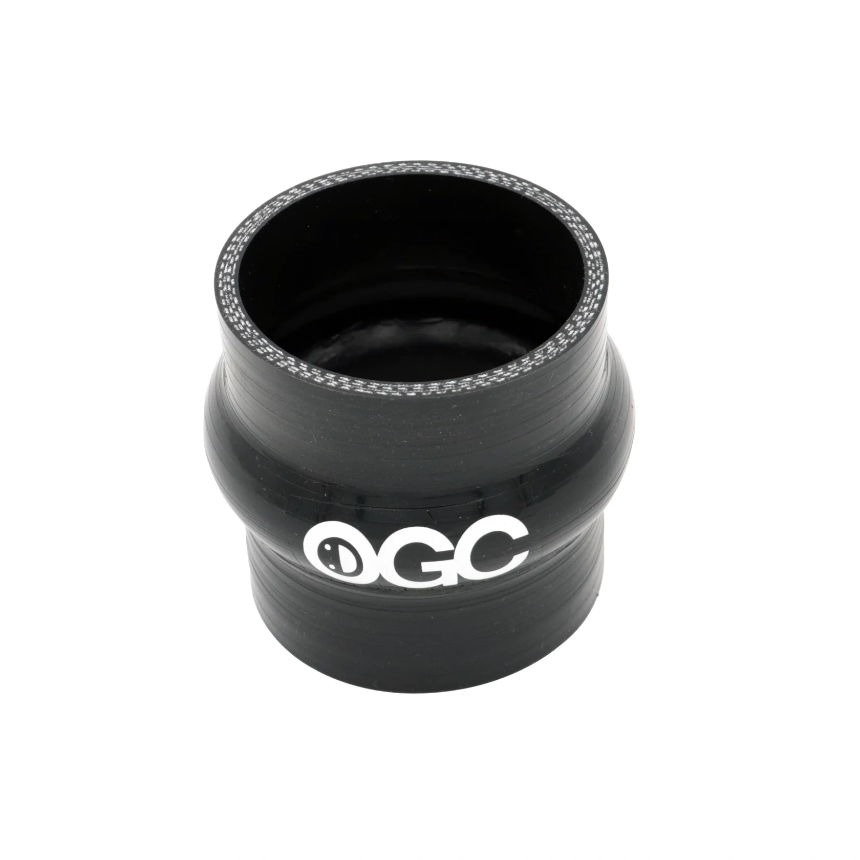 Łącznik antywibracyjny silikonowy prosty OGC 57mm czarny
