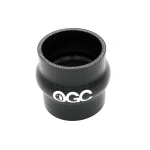 Łącznik antywibracyjny silikonowy prosty OGC 63mm czarny