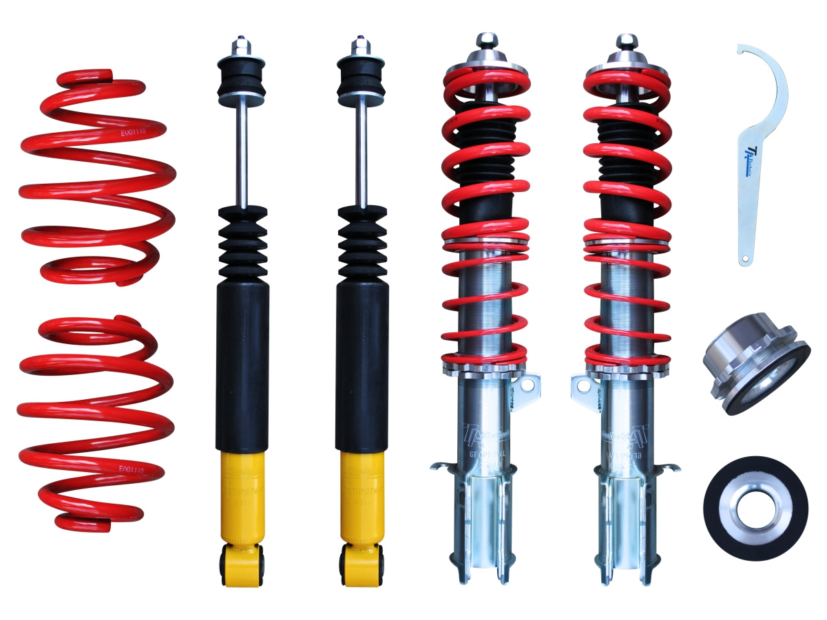 TA Technix zawieszenie gwintowane pasujące do Opel Corsa C, Tigra Twin Top, wszystkie z fabrycznym sportowym zawieszeniem
