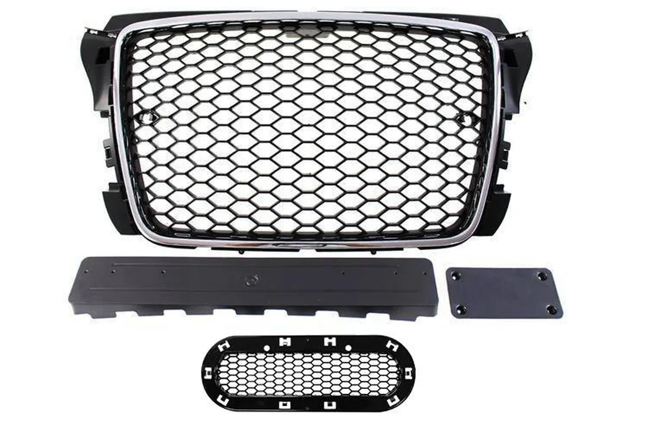 Grill Audi A3 8P RS-Style Chrome-Black 09-12 PDC