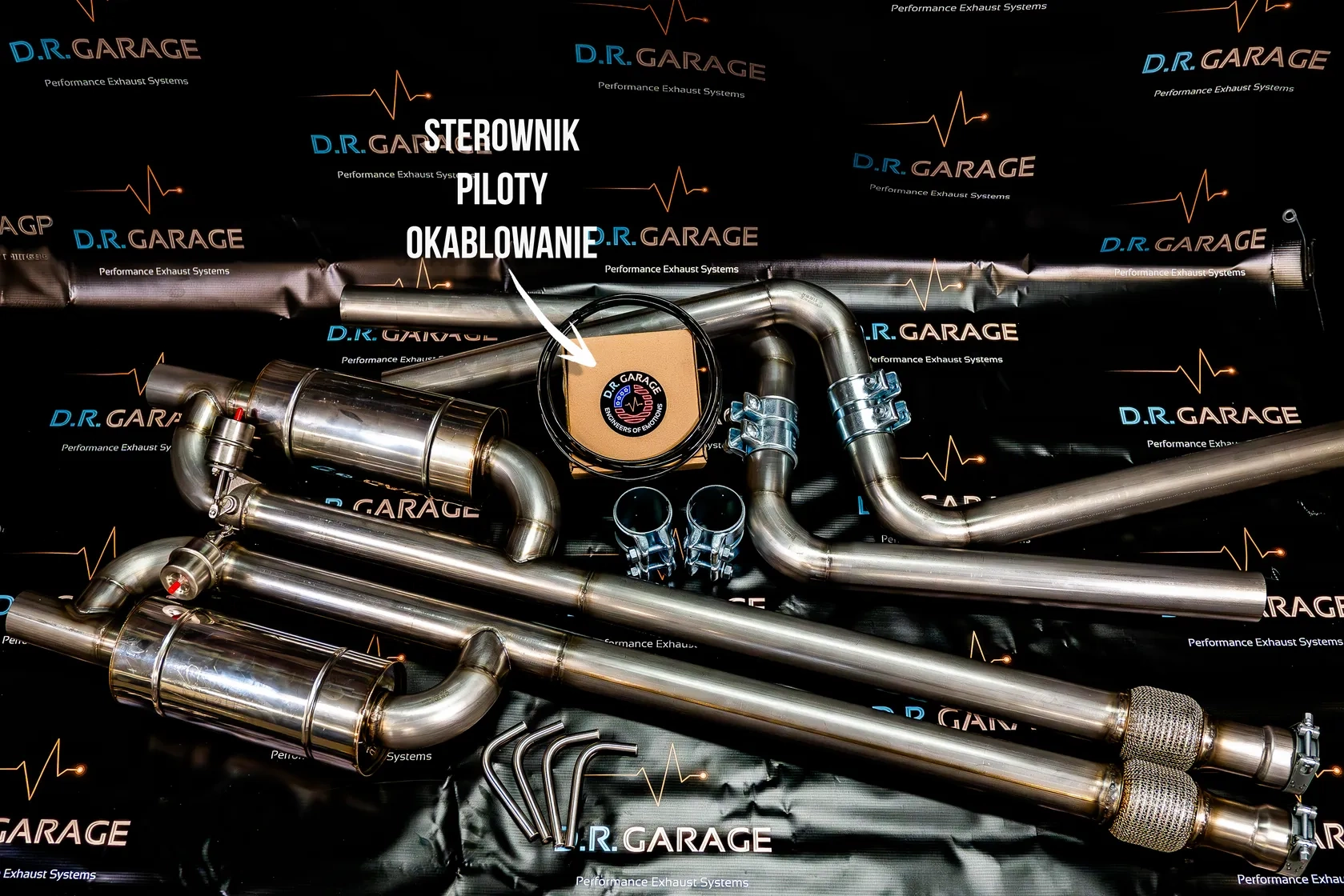 Kompletny Aktywny Wydech CATBACK z Regulacją Dźwięku do Dodge Challenger, Charger, Magnum, Chrysler 300 (2004-2024)