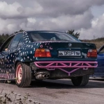 Bashbar + Jackpoint tył BMW E36 podwójny wzmocniony Drift Sport KJS Manda Custom