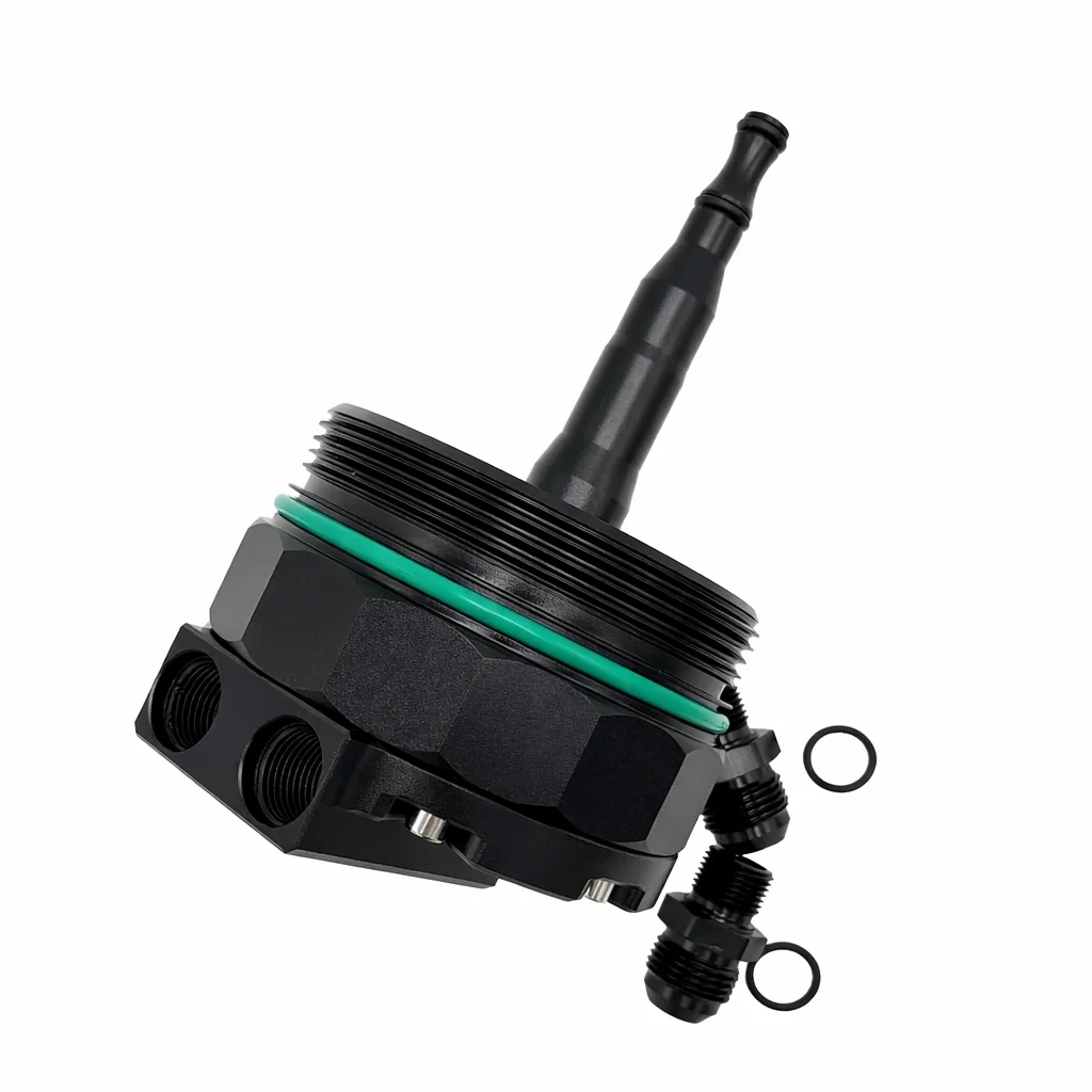 Adapter chłodzenia filtra oleju  OGC BMW M52 M54 M56 Czarny