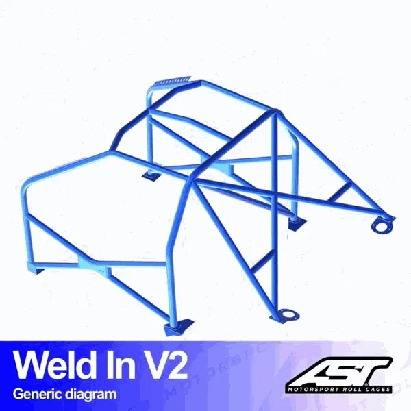 Klatka bezpieczeństwa FORD Focus (Mk1) 5-drzwiowa Hatchback FWD spawana w V2