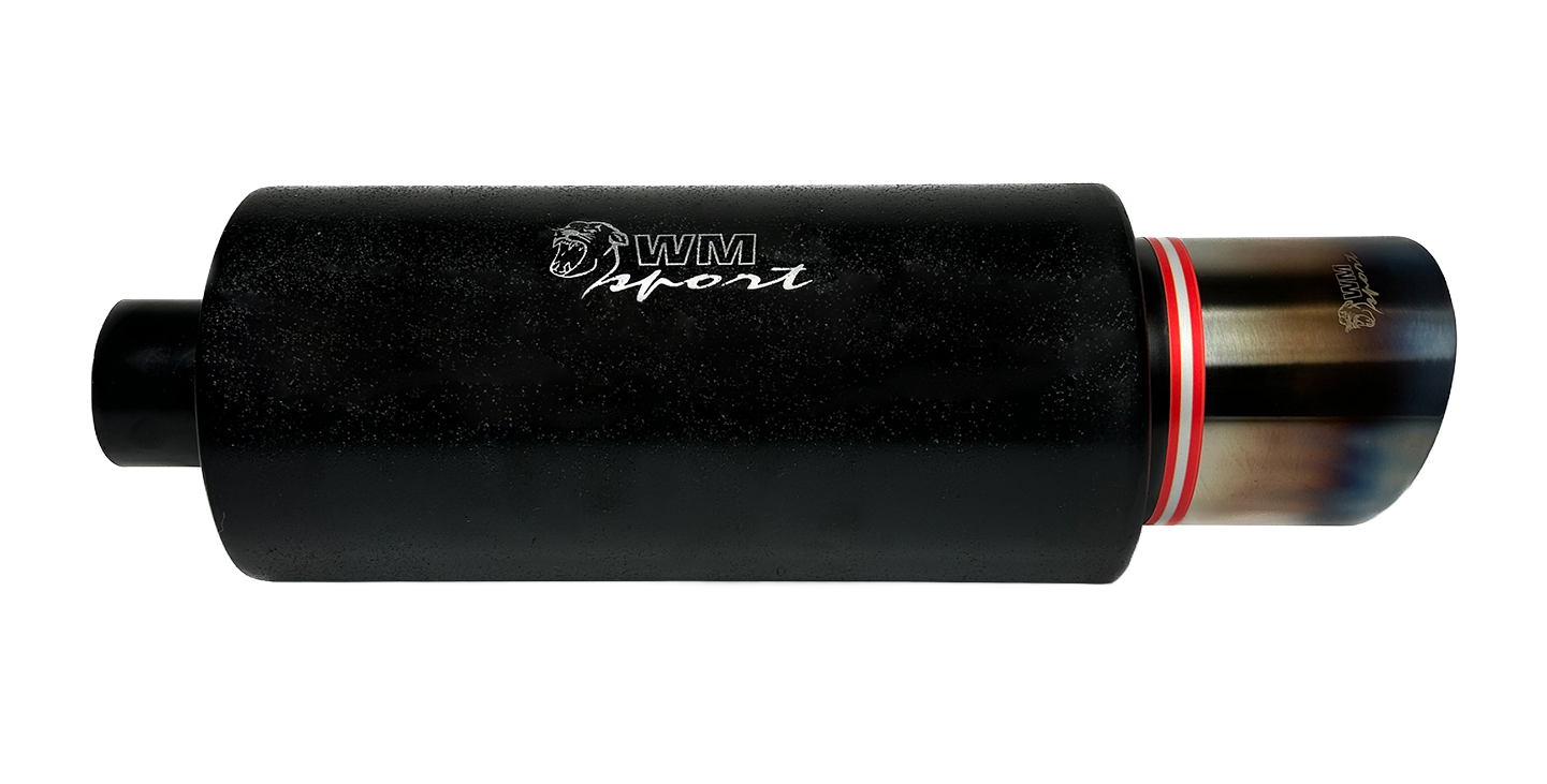 Tłumik Końcowy Sportowy Basowy Uniwersalny WM Sport Mugen fi 58 rura 100 mm