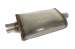Tłumik sportowy owalny przelotowy RBS 63mm 2,5" center/center OWAL