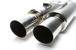 Sportowy tłumik uniwersalny TA Technix 63,5mm stal nierdzewna 2x92x87