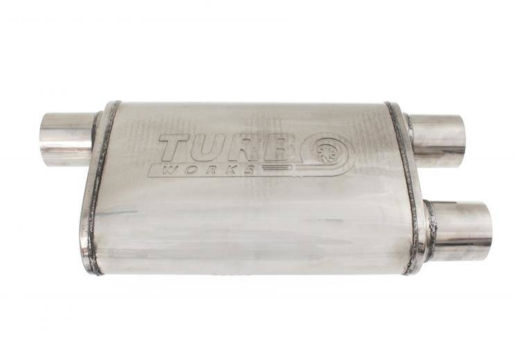 Tłumik Środkowy Tylny 63,5mm TurboWorks LT 304SS 355mm