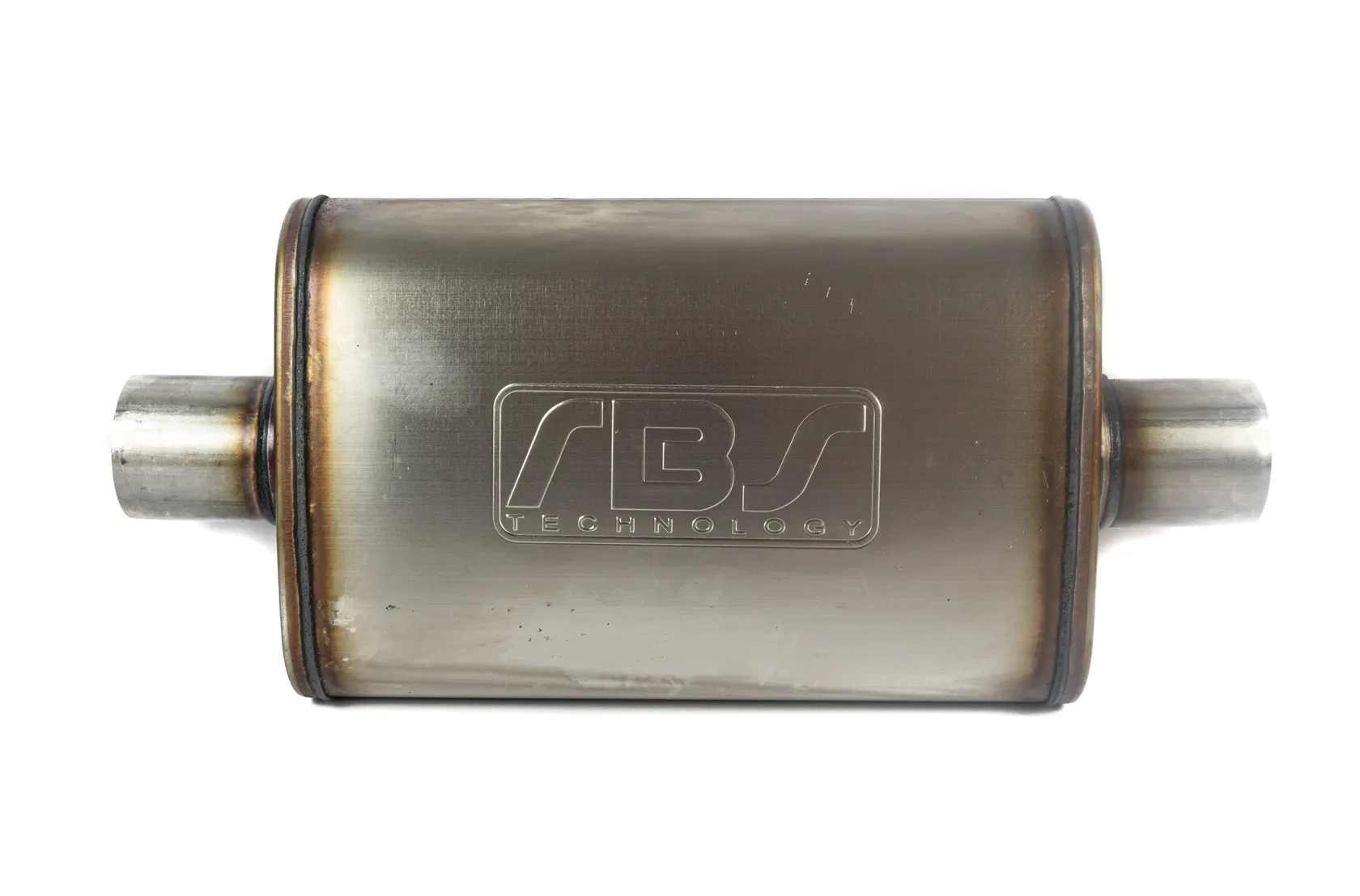 Tłumik sportowy owalny przelotowy RBS 63mm 2,5" center/center OWAL