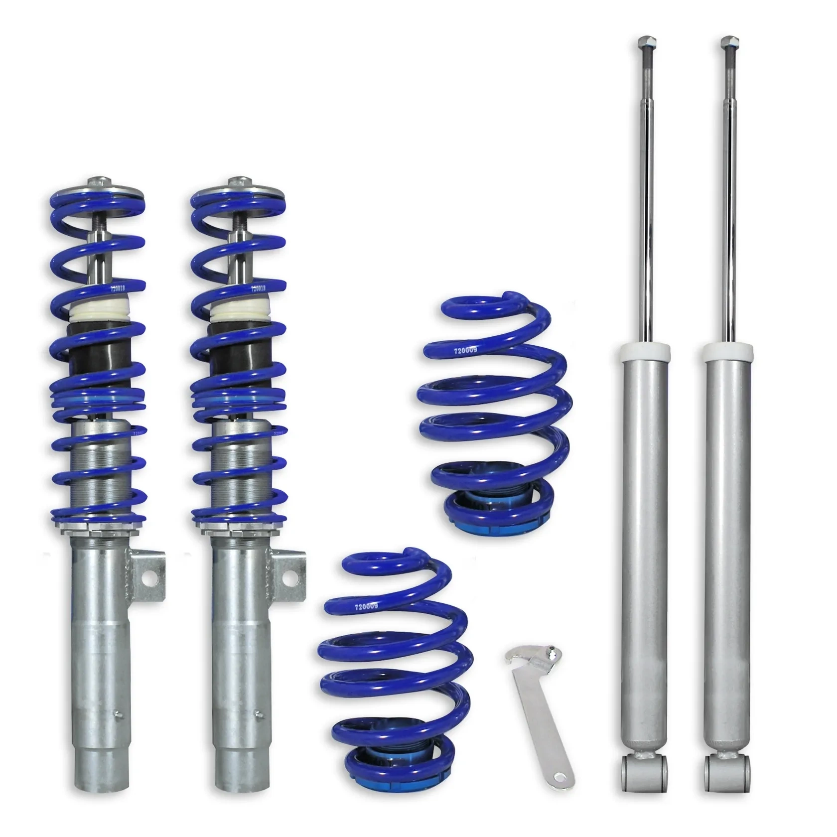 Zawieszenie gwintowane GWINT do BMW E46 JOM ATEST TUV ZESTAW BLUE