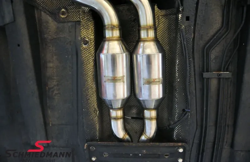 SCHMIEDMANN Sportowy układ wydechowy KATALIZATORY EURO 4 BMW E46 E39 M54/M52