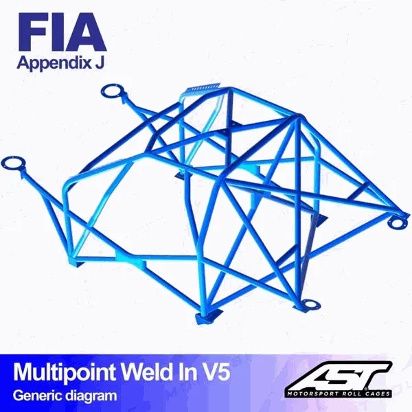 Klatka bezpieczeństwa FORD Focus (Mk2) 3-drzwiowa Hatchback FWD wielopunktowo spawana w V5