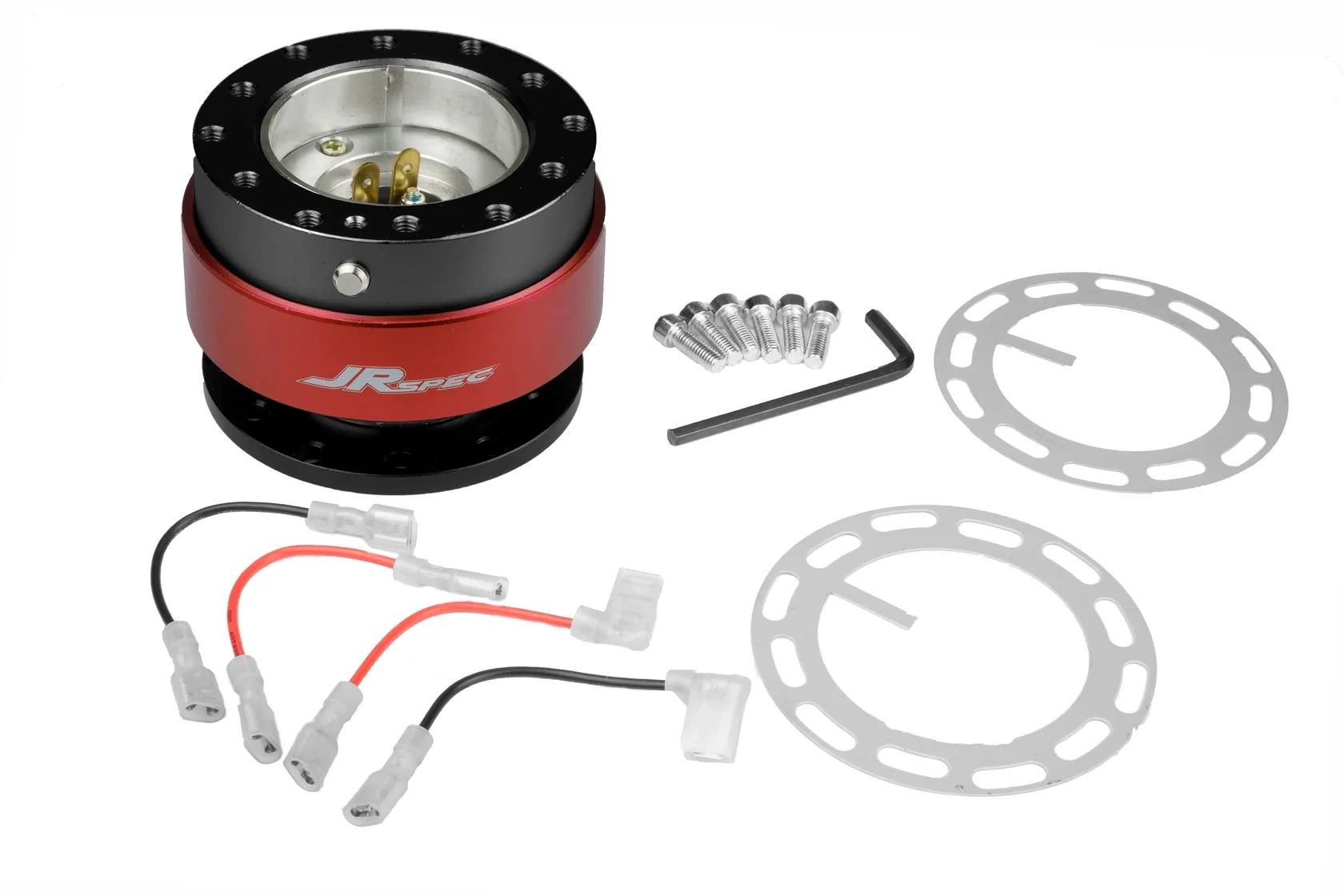 Rozpinka kierownicy JR Spec Quick Release 12-otworów Czerwona