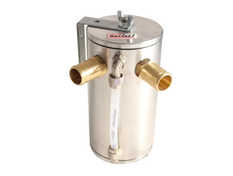 OIL CATCH TANK zbiornik oleju odmy separator PROPERFEKT 16mm Polski SREBRNY