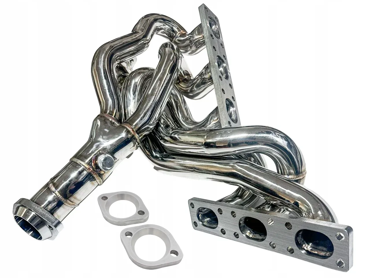 Sportowy Kolektor Wydechowy Schmiedmann z flanszami - Barany BMW E46 M52TU/M54 - Moc Performance Wydech Dźwięk