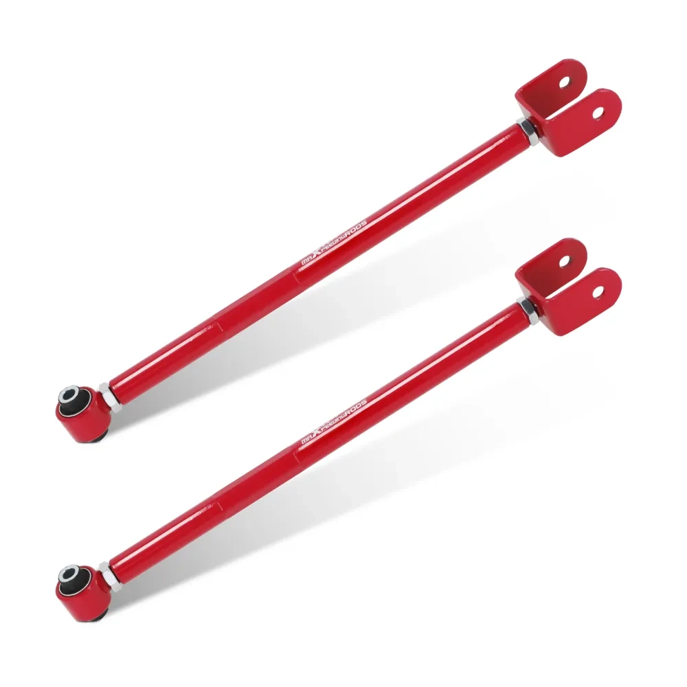 Regulowane wahacze tylne dolne BMW E36 E46 Z4 E83 Czerwone STALOWE zestaw komplet