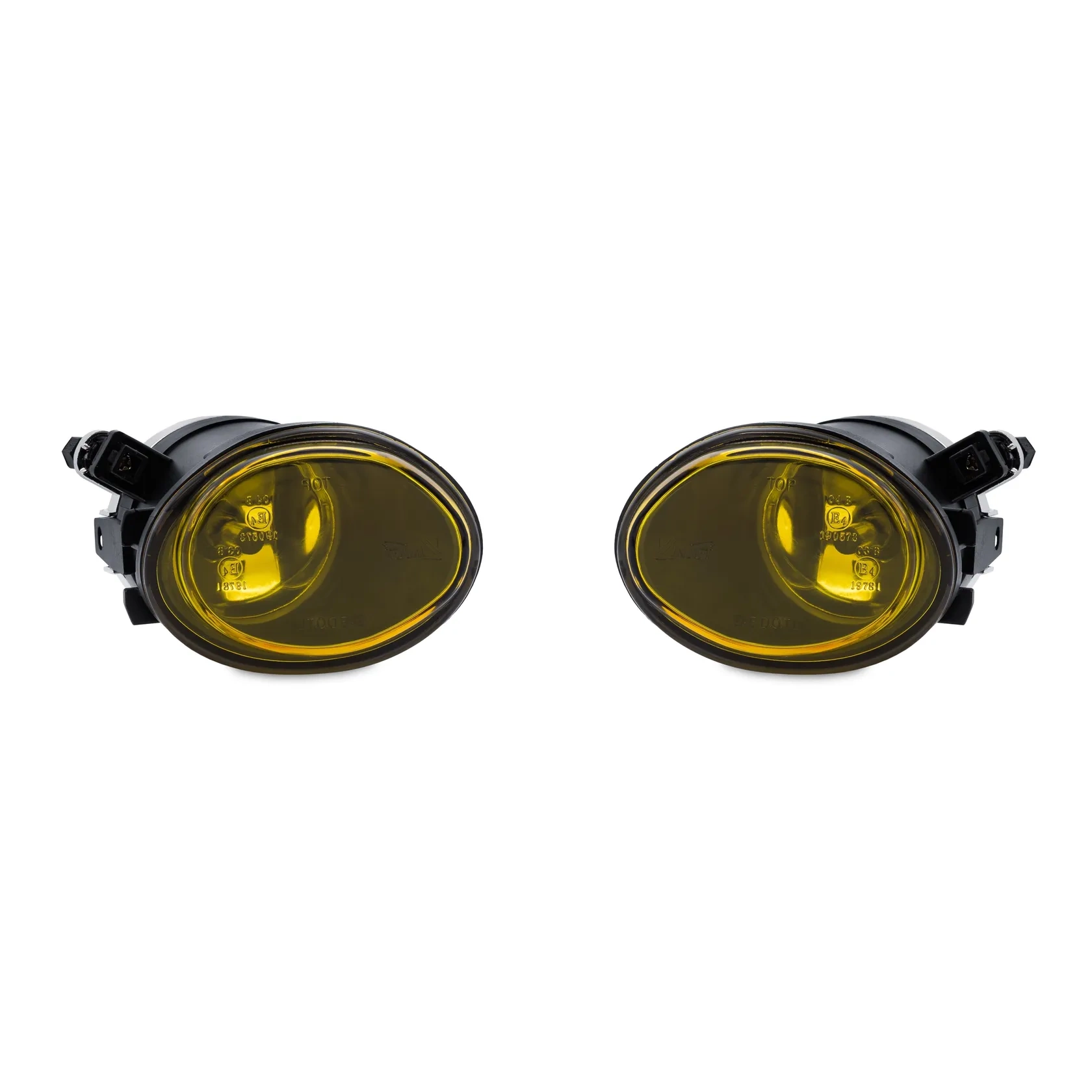 Żółte halogeny M pakiet BMW E46 M3 E39 M5 ramki JOM lampy przeciwmgielne 1998-2007