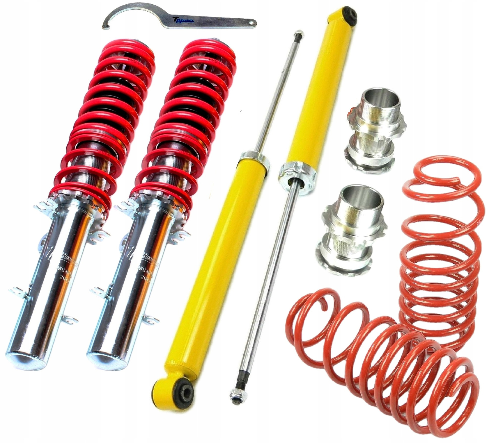 TA Technix zawieszenie gwintowane pasujące do Audi TT, TT Roadster z napędem na 2 koła (8N) / Seat Leon Cupra z napędem na 2 koła (1M) / Skoda Octavia I RS (1U)