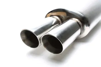 Końcowy tłumik sportowy uniwersalny 63mm TA Technix 2x76mm stal nierdzewna