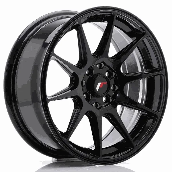 JR Wheels JR11 16x7 ET30 4x100/114 Glossy Black