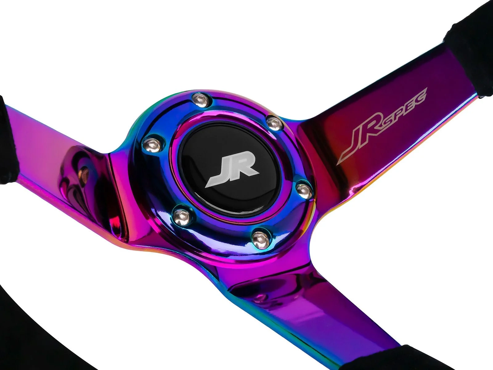 Sportowa kierownica JR Spec 350mm odsadzenie 80mm - PETROL