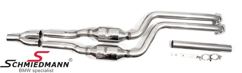 SCHMIEDMANN BMW E46 M54/M52 Sportowy układ wydechowy KATALIZATORY EURO 4 DEDYKOWANY