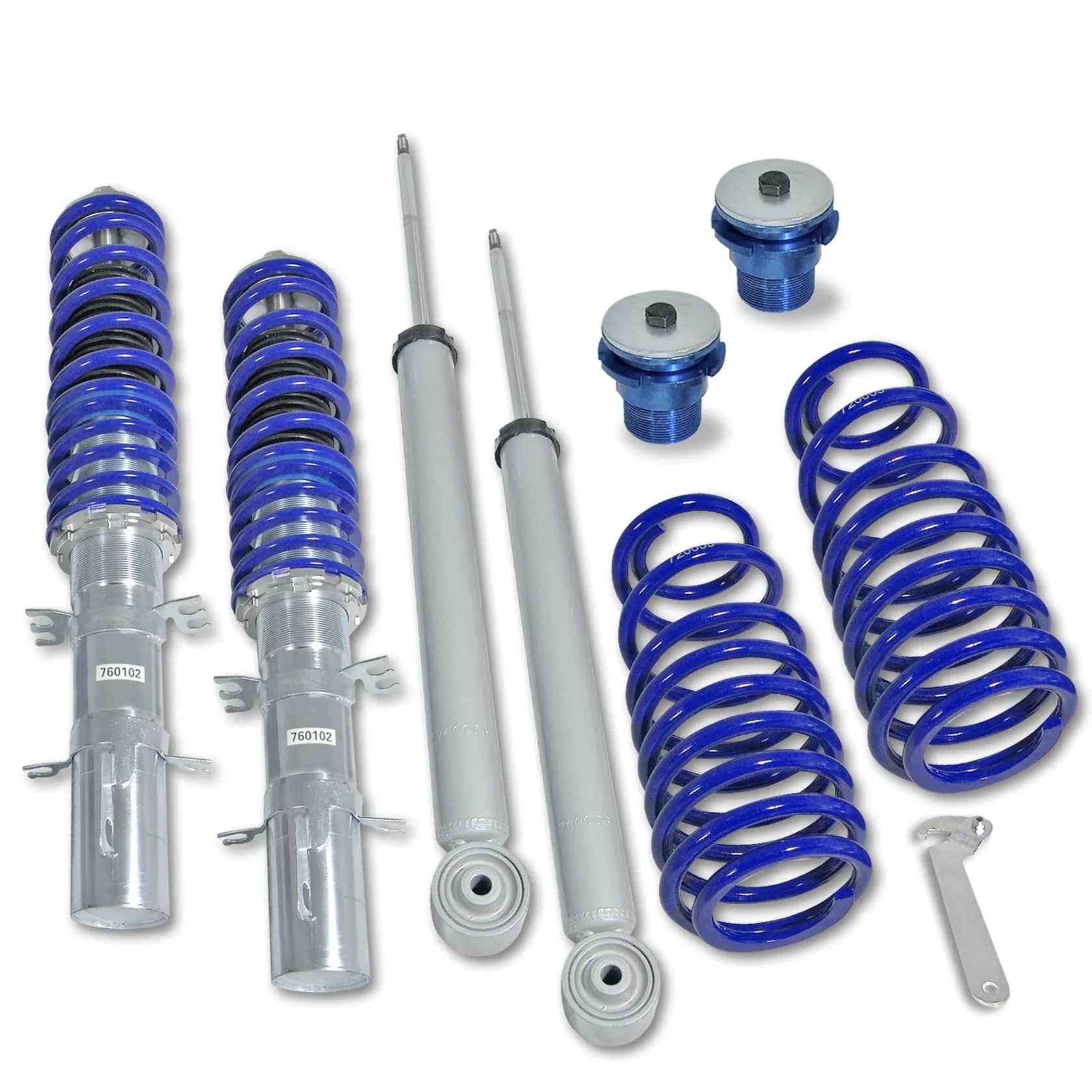 Zawieszenie gwintowane BlueLine Golf 4 A3 8L Octavia Leon 1997–2006 z TÜV