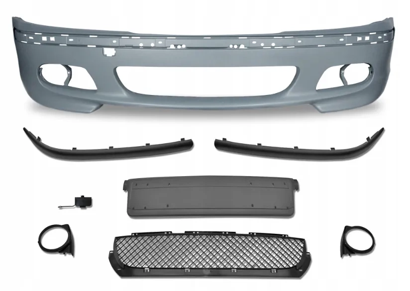ZDERZAK BMW E46 M PAKIET KOMPLETNY + HALOGENY (SEDAN / TOURING)