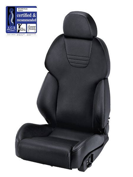 Fotel Sportowy RECARO AM19 Style XL TOPLINE Leather Black