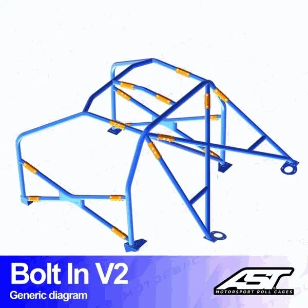 Klatka bezpieczeństwa FORD Focus (Mk1) 5-drzwiowa Hatchback FWD skręcana w V2