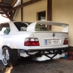 Bashbar + Jackpoint tył BMW E36 podwójny wzmocniony Drift Sport KJS Manda Custom