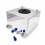 Bezpieczny Zbiornik Paliwa 20L Aluminiowy - Srebrny