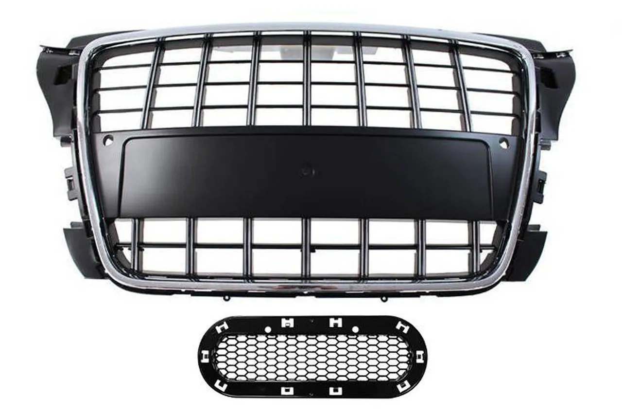 Grill Audi A3 8P S8-Style Chrome-Black 09-12 PDC