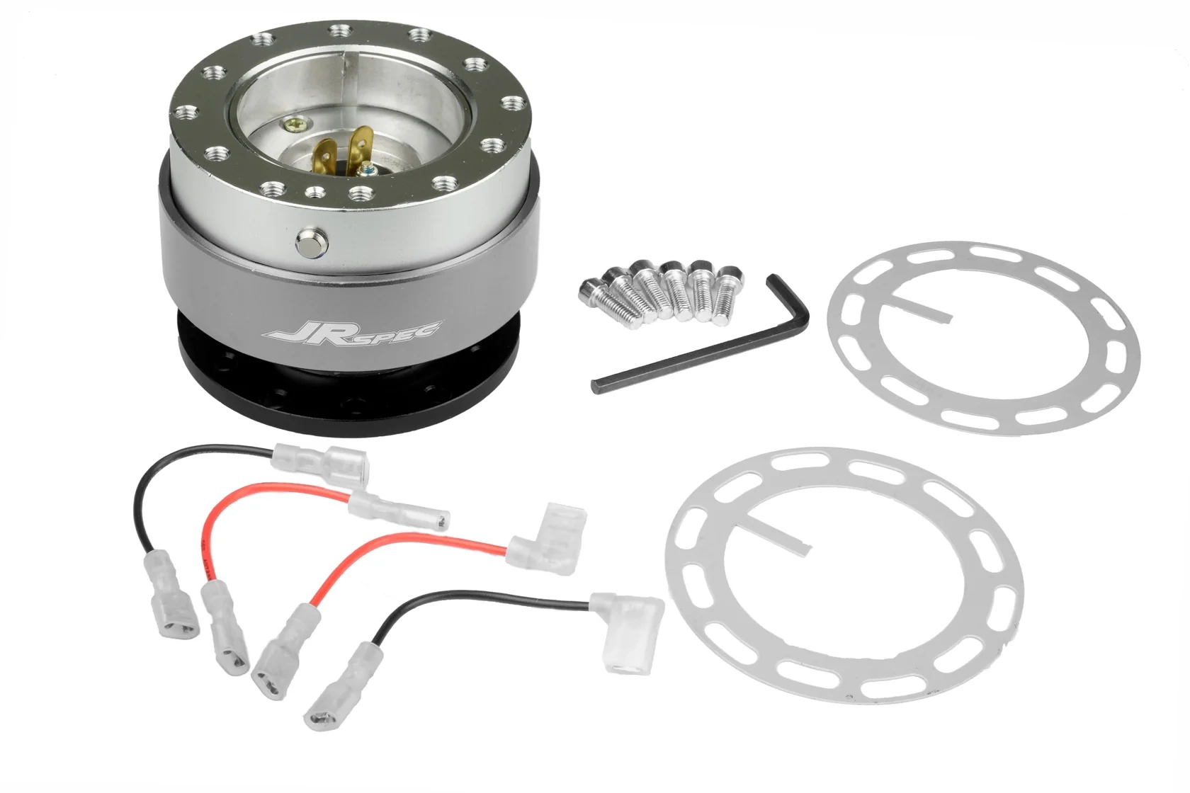 Rozpinka kierownicy JR Spec Quick Release 12-otworów Srebrna