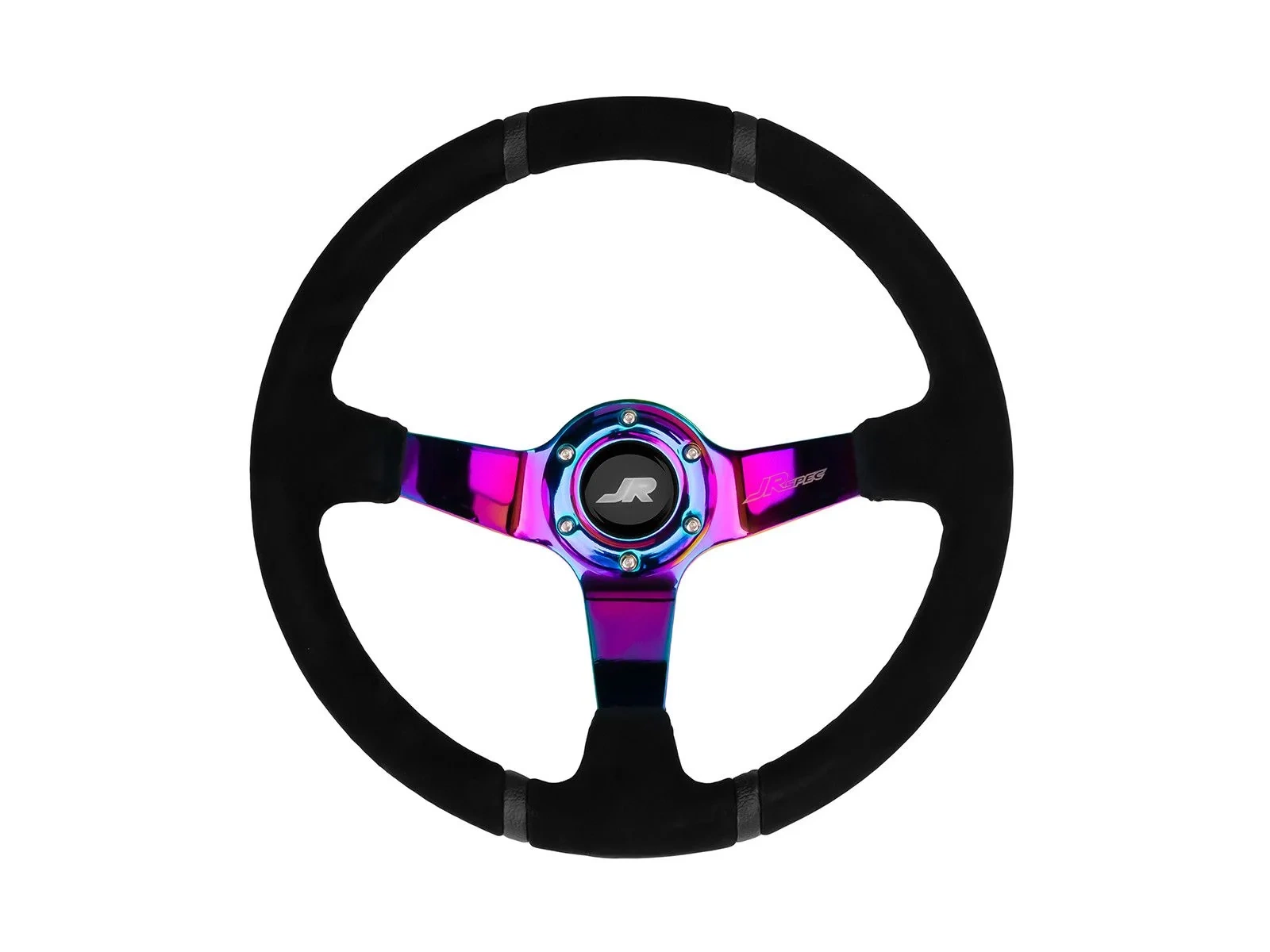 Sportowa kierownica JR Spec 350mm odsadzenie 80mm - PETROL