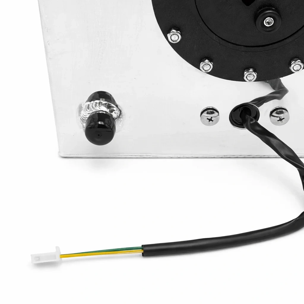 Bezpieczny Zbiornik Paliwa 20L Aluminiowy - Srebrny z czujnikiem poziomu