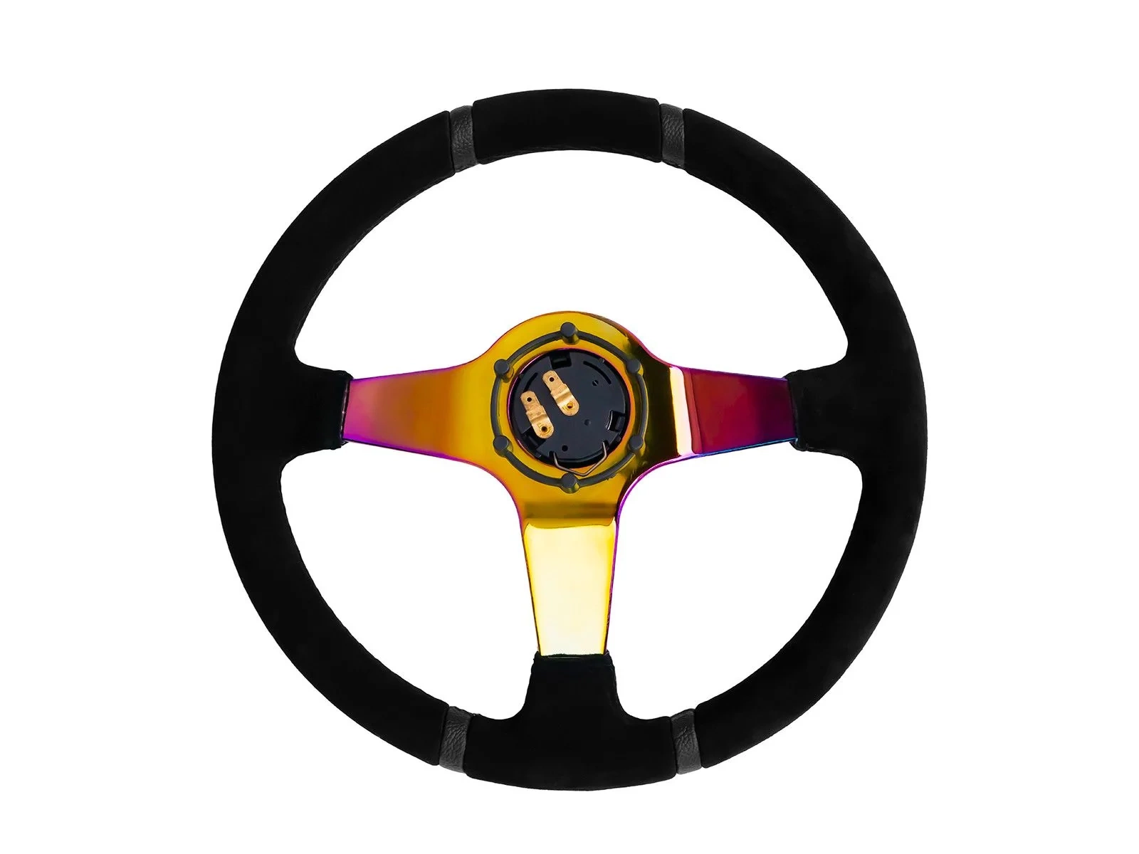 Sportowa kierownica JR Spec 350mm odsadzenie 80mm - PETROL