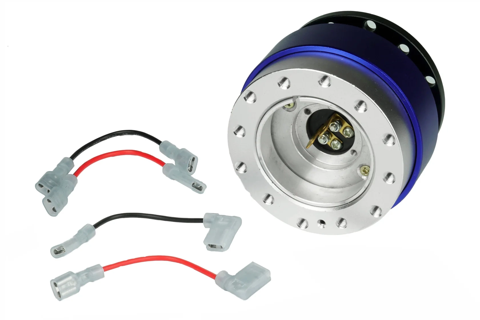 Rozpinka kierownicy JR Spec Quick Release 12-otworów Niebieska