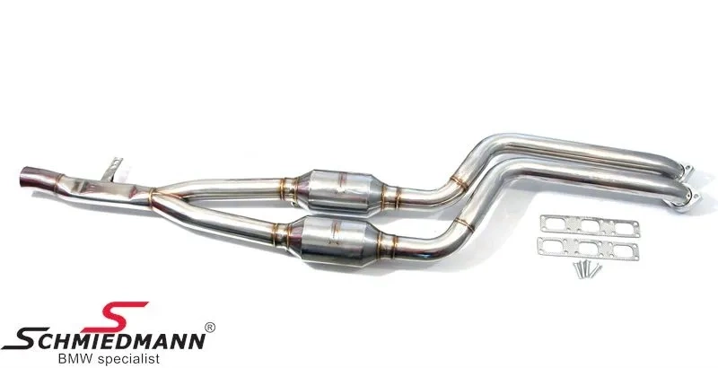 SCHMIEDMANN BMW E39 Dedykowany układ wydechowy KATALIZATORY EURO 4 M54/M52 Sportowy