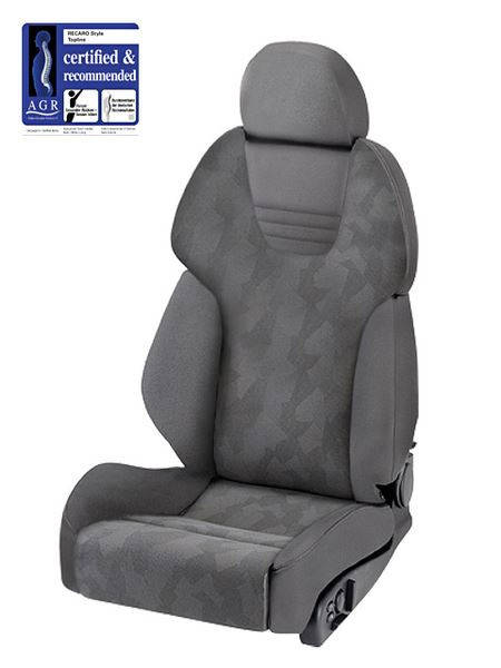 Fotel Sportowy RECARO AM19 Style XL TOPLINE Artista Grey / Nardo Grey